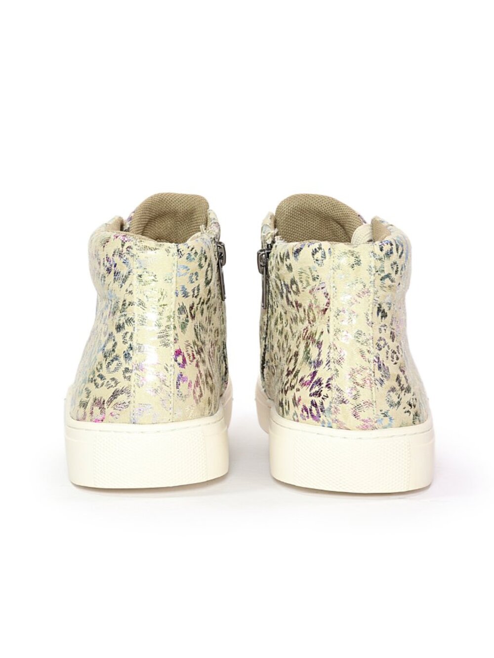 Corkys Cream Metallic Leopard-Print High-Top Sneakers - Picture 5 of 8